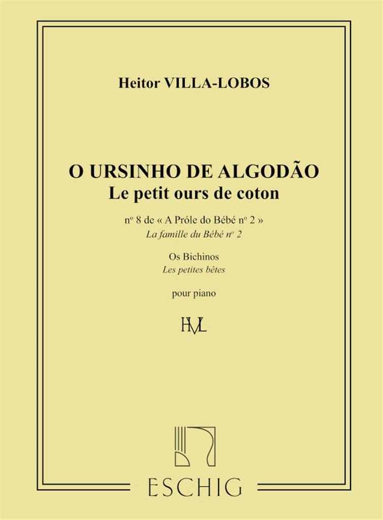 Villa-Lobos Prole De Bebe V2 N8 Petit Ours Piano